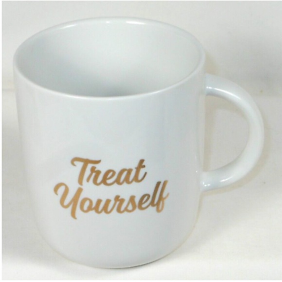 BAILEYS Treat Yourself Fine White Porcelain Coffee Mug With Gold Lettering - Picture 4 of 12